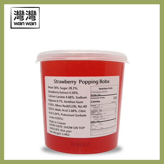 Strawberry Popping Boba